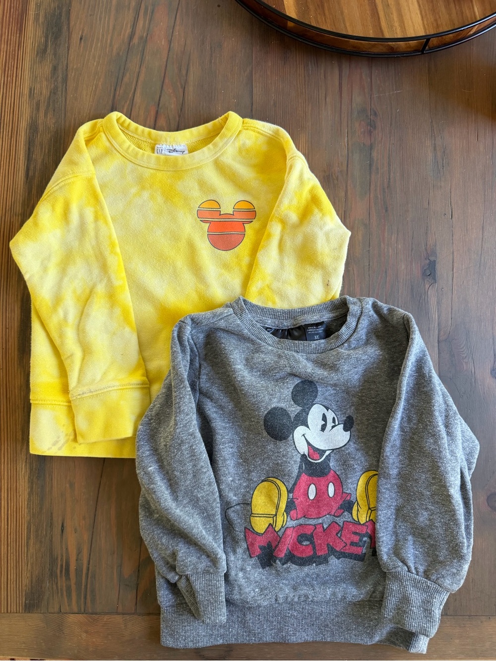 Mickey Mouse Gap and Disney Toddler Crewneck Sweatshirt 3T LOT Bundle WDW
